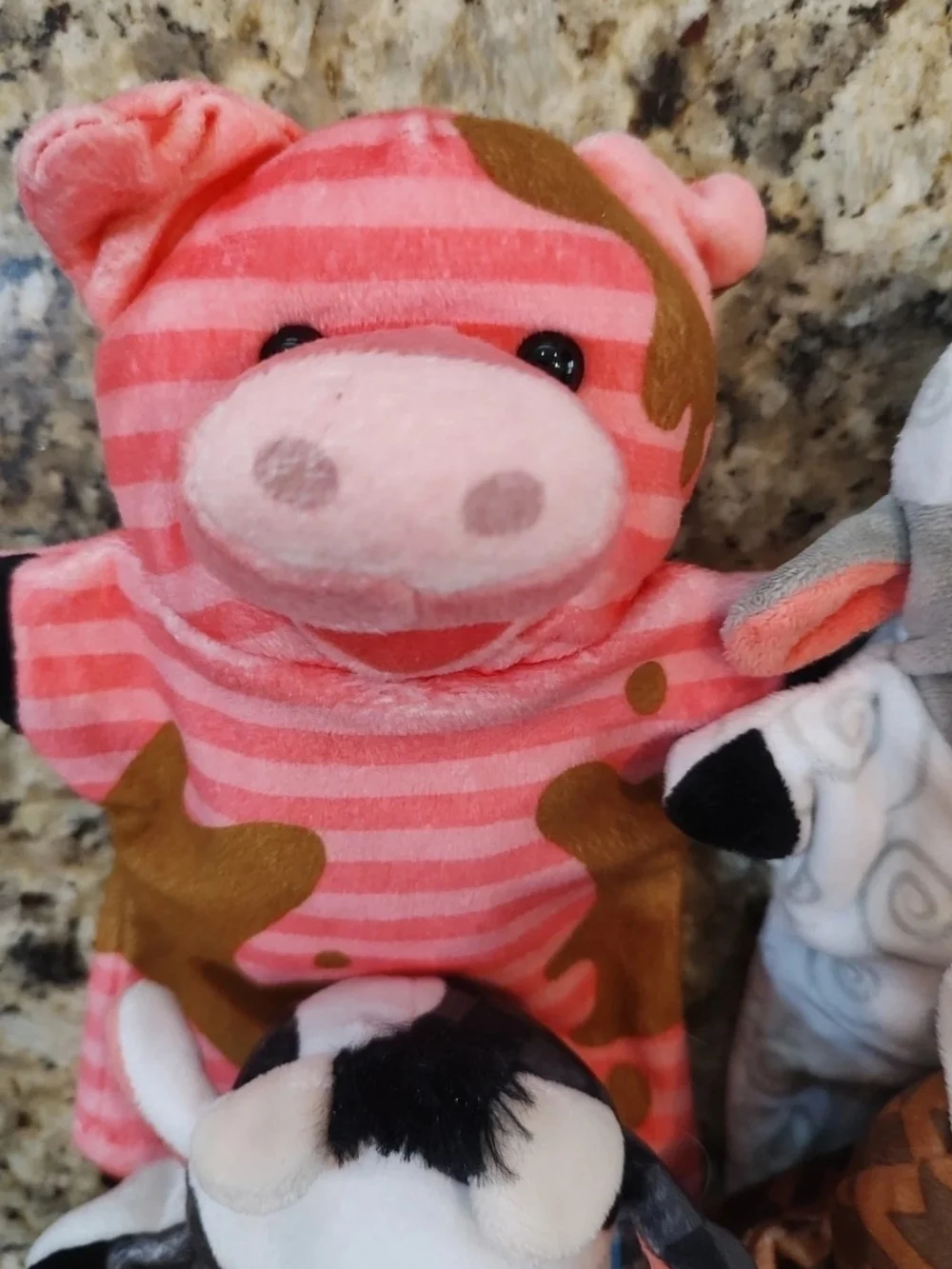 Melissa And Doug Farm Animal Hand Puppets Pig Cow Horse Sheep Education Lot Of 4